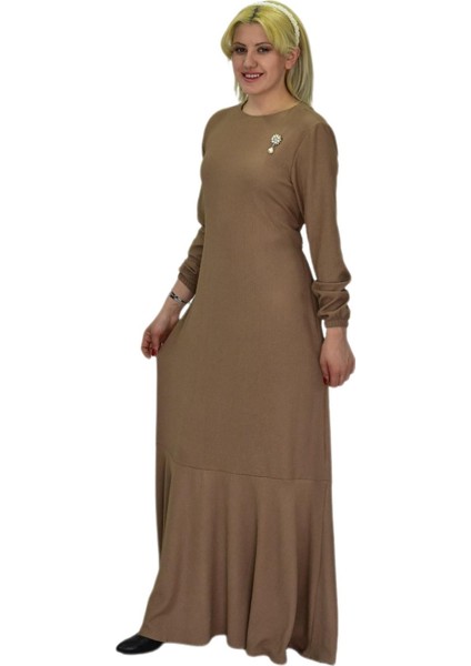 Kadın Bürümcük Uzun Kol Elbise BGL-ST03723