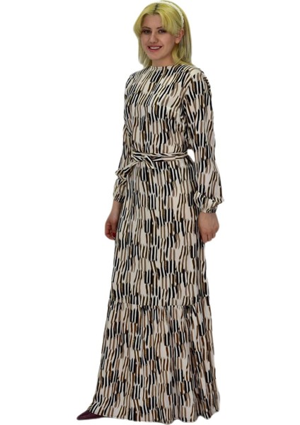 Kadın Empirme Çizğili Elbise BGL-ST03515 fiyatları