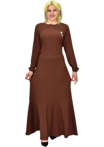 Kadın Bürümcük Uzun Kol Elbise BGL-ST03723