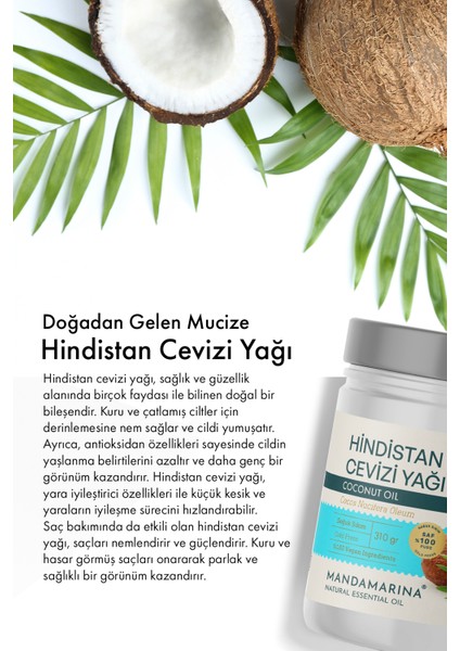 Hindistan Cevizi Yağı 310 ml indirimleri