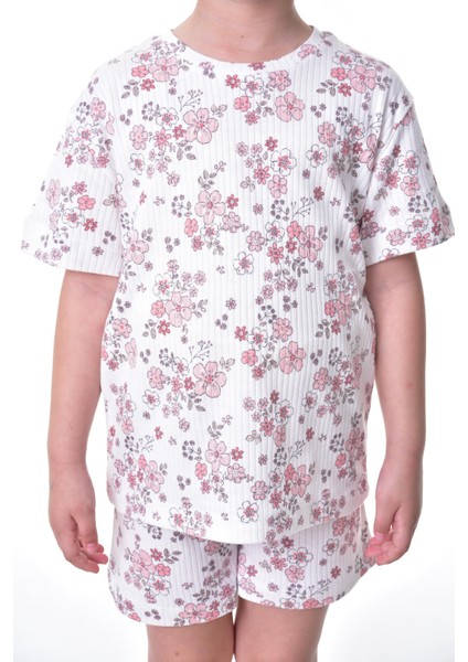 Pamuk Interlok Kumaş Kısa Kollu Şortlu Kız Çocuk Pijama Takımı fiyatları