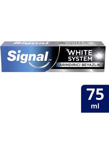 White System Diş Macunu Arındırıcı Beyazlık 75 ml fiyatları