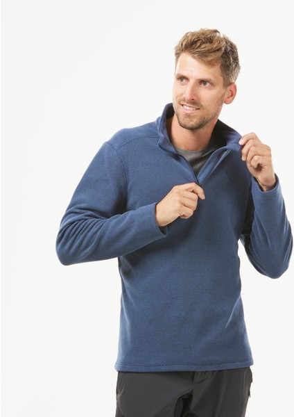 Erkek Outdoor Polar - Mavi / Gri - MH100 Beden: M.