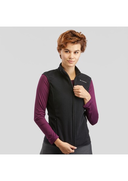 Kadın Outdoor Polar Yelek - Siyah - MH120 Beden: Xl