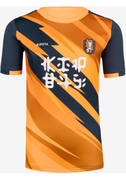 Çocuk Futbol Forması - Turuncu/mavi- Kids Kaplan Beden: 141-150CM 10-11 Yaş fiyatları