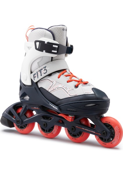 Çocuk Fitness Pateni - Gri / Kırmızı - Fıt3 Beden: 35/38 fiyatları