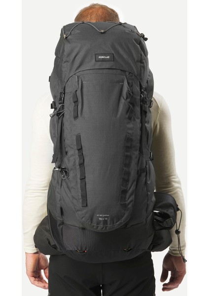 Erkek Outdoor Trekking Sırt Çantası - Gri - 70+10 L - MT900 Symbium