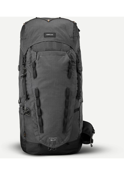 Erkek Outdoor Trekking Sırt Çantası - Gri - 70+10 L - MT900 Symbium