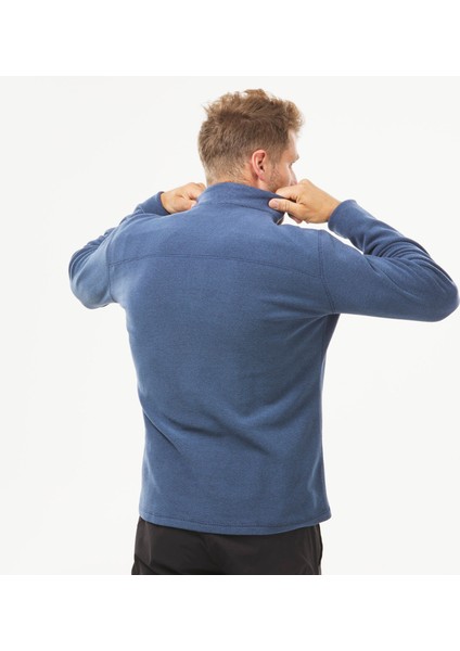 Erkek Outdoor Polar - Mavi / Gri - MH100 Beden: L. fırsatları