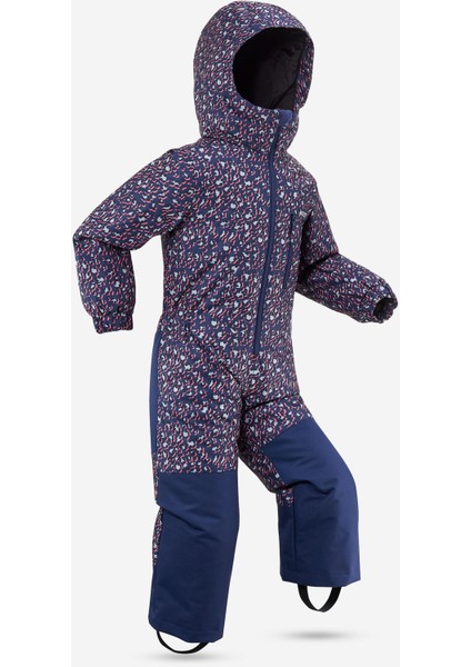 Çocuk Kayak Tulumu - Leopar Desenli - 100 Beden: 4 Yaş
