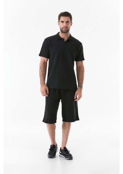 Basic Beli Bağcıklı Cepli Şort