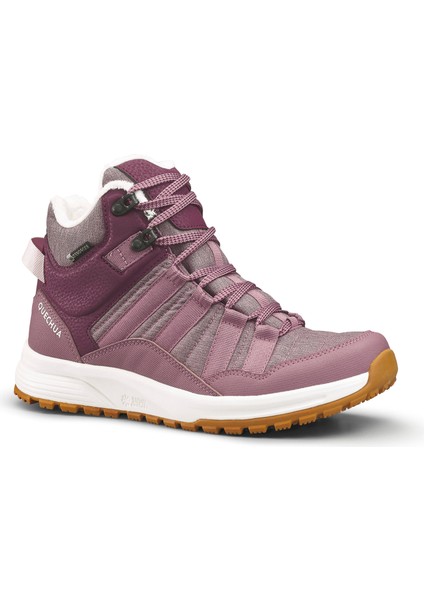 Kadın Su Geçirmez Outdoor Kar Botu - Bordo / Pembe SH500 Mid Beden: 37