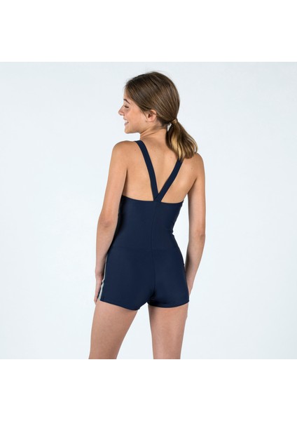 Çocuk Tek Parça Şortlu Mayo - Mavi – Vega Beden: 131-140CM 8-9 Yaş fiyatları