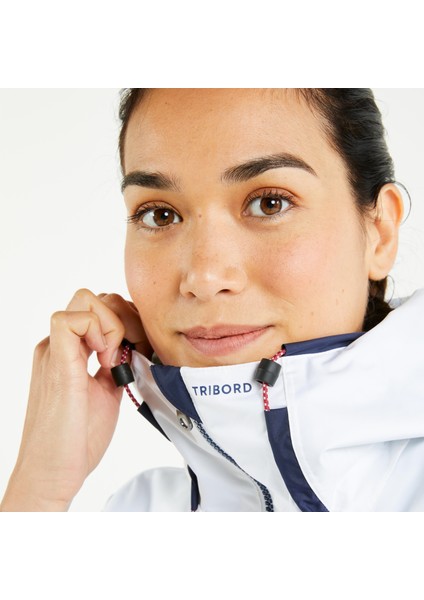 Kadın Yelkenli Yağmurluğu - Beyaz - Sailing 100 Beden: 2xl fırsatları