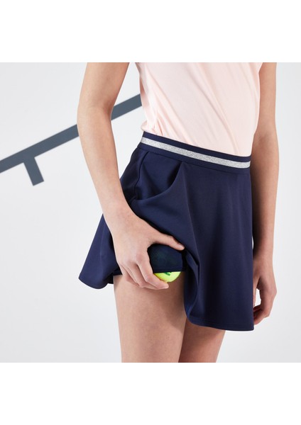 Çocuk Tenis Eteği - Lacivert - Dry Beden: 161-172CM 14-15 Yaş