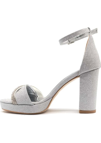 Feles Şerit Taş Detaylı Tek Bant Platform 11 cm Topuklu Kadın Ayakkabı modelleri