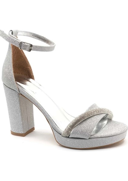 Feles Şerit Taş Detaylı Tek Bant Platform 11 cm Topuklu Kadın Ayakkabı fırsatları