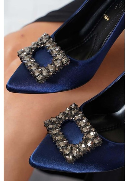 Feles Kare Taş Detaylı Stiletto Kadın Topuklu Ayakkabı fiyatları