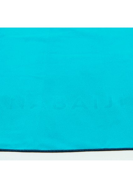 Çift Taraflı Mikrofiber Havlu - M Boy - Mavi / Yeşil 60 x 80 cm fırsatları