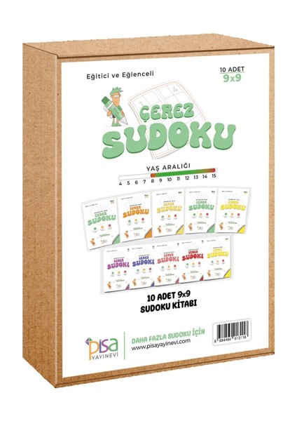 Çerez Sudoku 9 x 9 10 Kitap