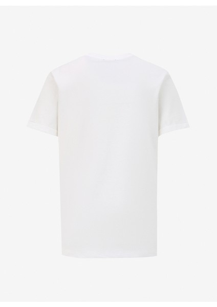 Kırık Beyaz Kadın Bisiklet Yaka Basic T-Shirt F4SL-TST0670 fiyatları