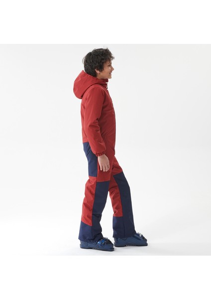 Çocuk Kayak Tulumu - Bordo / Lacivert - 100 Beden: 10 Yaş fırsatları