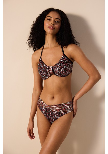 Corus Balenli Çok Renkli Bikini Üstü