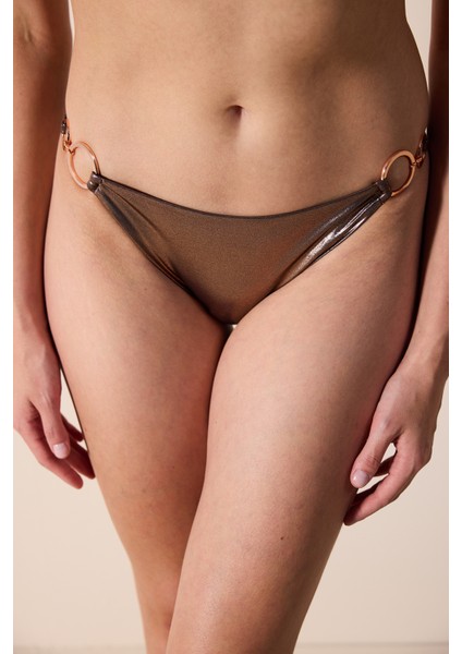 Bella Side Kahverengi Bikini Altı - Gamze Erçel Koleksiyonu