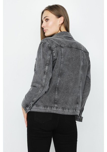 Kadın Oversize Denim Ceket