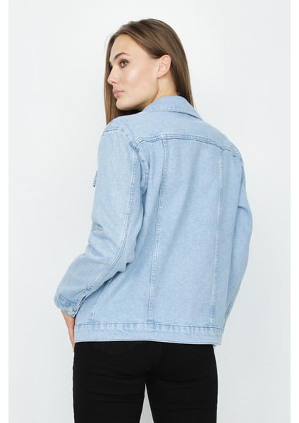 Kadın Oversize Denim Ceket