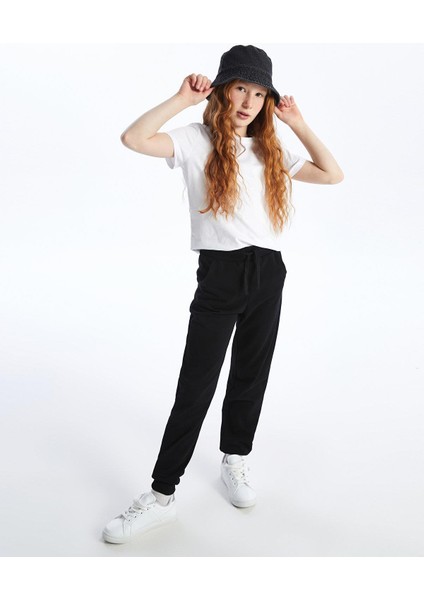 Lcw Kids Beli Lastikli Basic Kız Çocuk Jogger Eşofman Altı