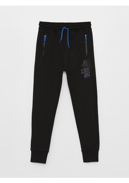 Lcw Kids Beli Lastikli Baskılı Erkek Çocuk Jogger Eşofman Altı
