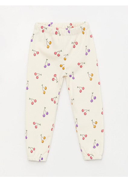 Lcw Baby Beli Lastikli Baskılı Kız Bebek Eşofman Alt