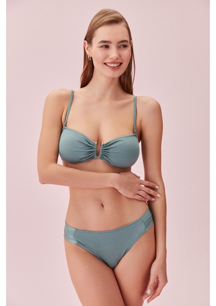 Yanı Pileli Bikini Alt modelleri