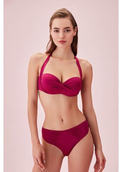 Kalın Bağcıklı Straplez Bikini Üst modelleri