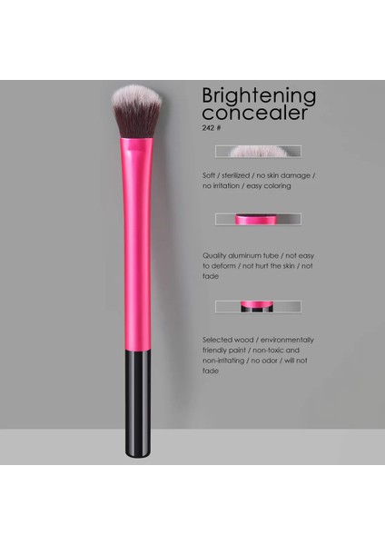 Professional Makeup Brightening Concealer Aydınlatıcı Ve Kapatıcı 2'Li Makyaj Fırça Seti