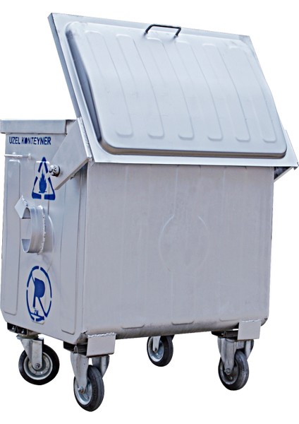 400 Litre Galvaniz Çöp Konteyneri