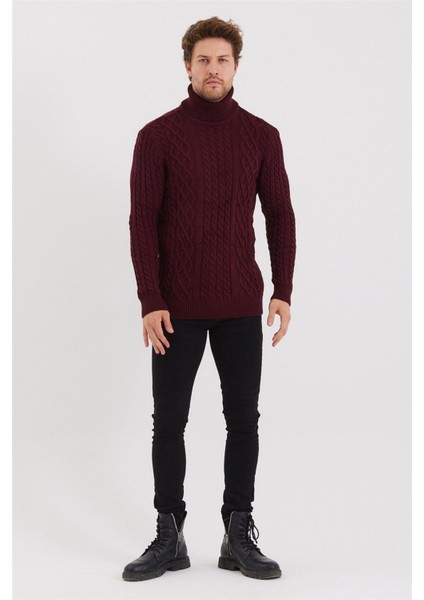 Erkek Örgü Desenli Triko Kazak modelleri