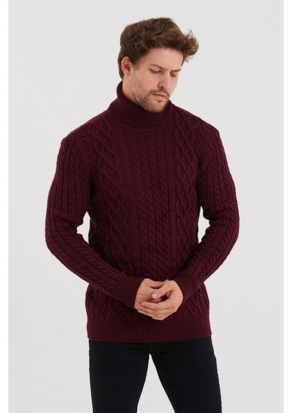 Erkek Örgü Desenli Triko Kazak indirimleri