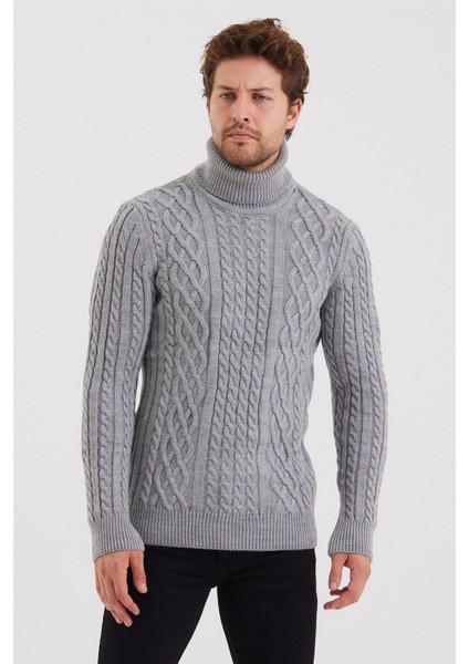 Erkek Örgü Desenli Triko Kazak modelleri