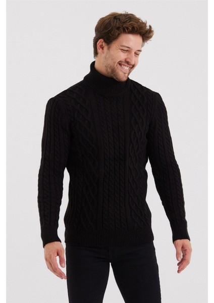 Erkek Örgü Desenli Triko Kazak indirimleri