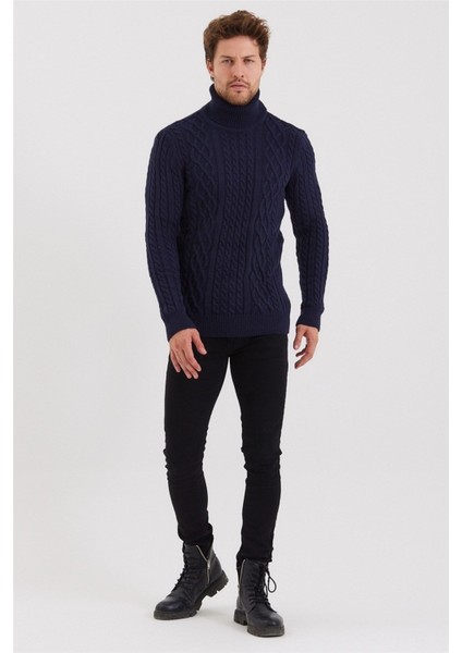 Erkek Örgü Desenli Triko Kazak modelleri