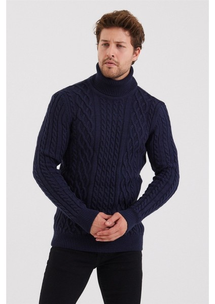 Erkek Örgü Desenli Triko Kazak indirimleri