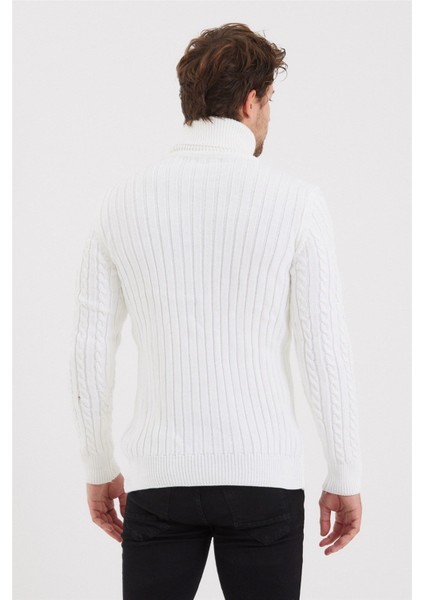 Erkek Örgü Desenli Triko Kazak indirimleri