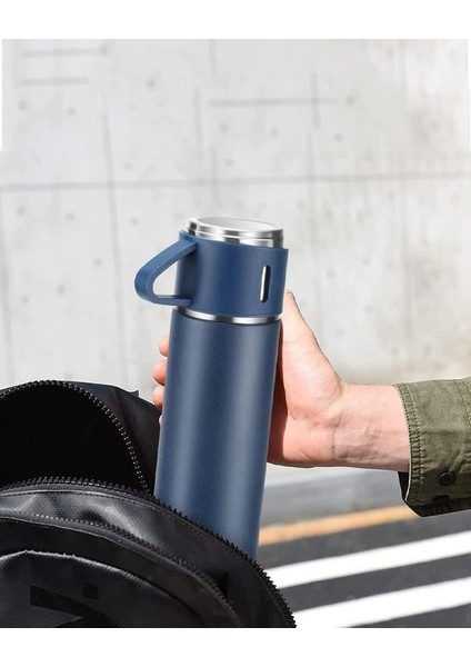Kamp Termosu - Termos Seti - 500 ml - 3 Adet Bardak