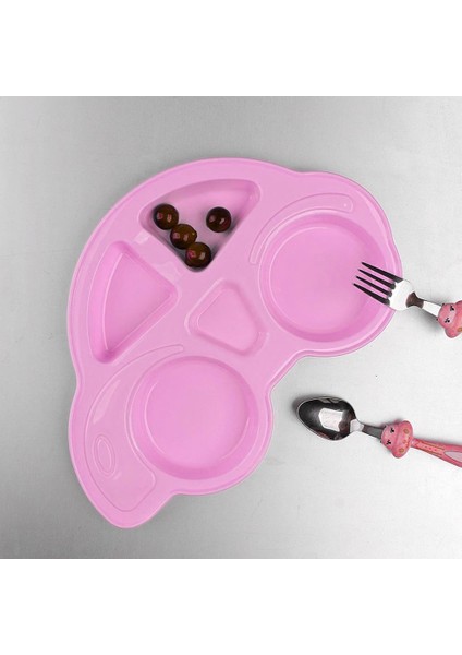 Plastik Mama Tabağı 4 Bölmeli Pratik Bebek Yemek Tabağı Çocuk Kahvaltı Tabağı Bpa Içermez