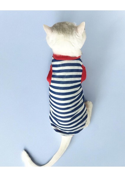 Nautical Summer Atlet Kedi Kıyafeti Kedi Elbisesi