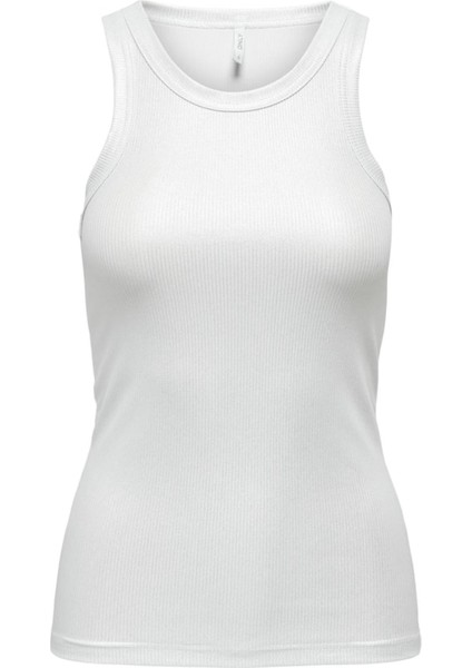 Onlsol Lıfe S/l Glıtter Rıb Top Jrs Kadın Silver T-Shirt - 15325270