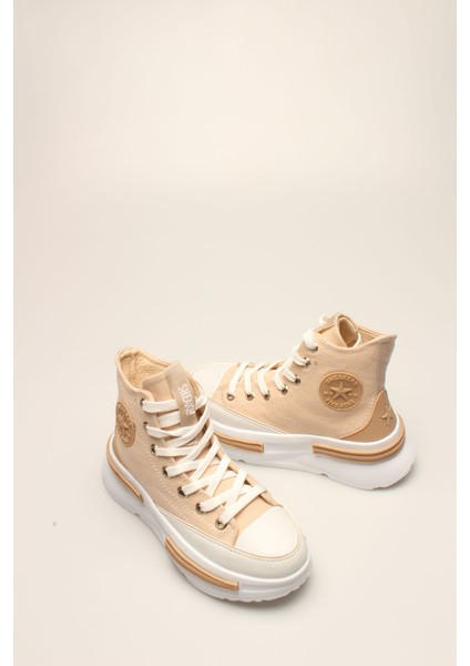 Bej Keten Kadın Yazlık Bot modelleri