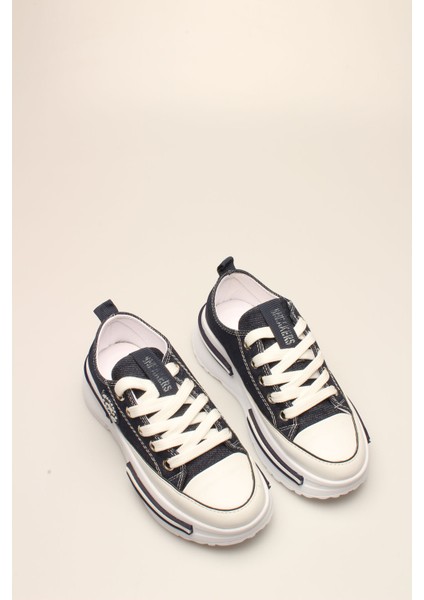 Lacivert Kot Keten Kadın Spor